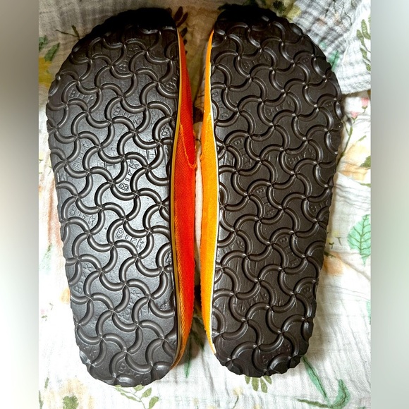 Birkenstock Birkis Classic Skipper Textile Orange Slip On Clogs - Picture 5 of 6